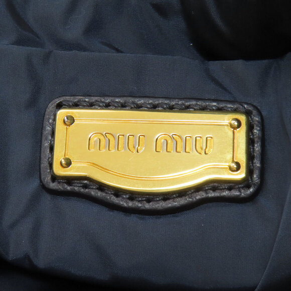 Miu Miu Miu logo tote bag, nylon material, women's, MIUMIU Bags